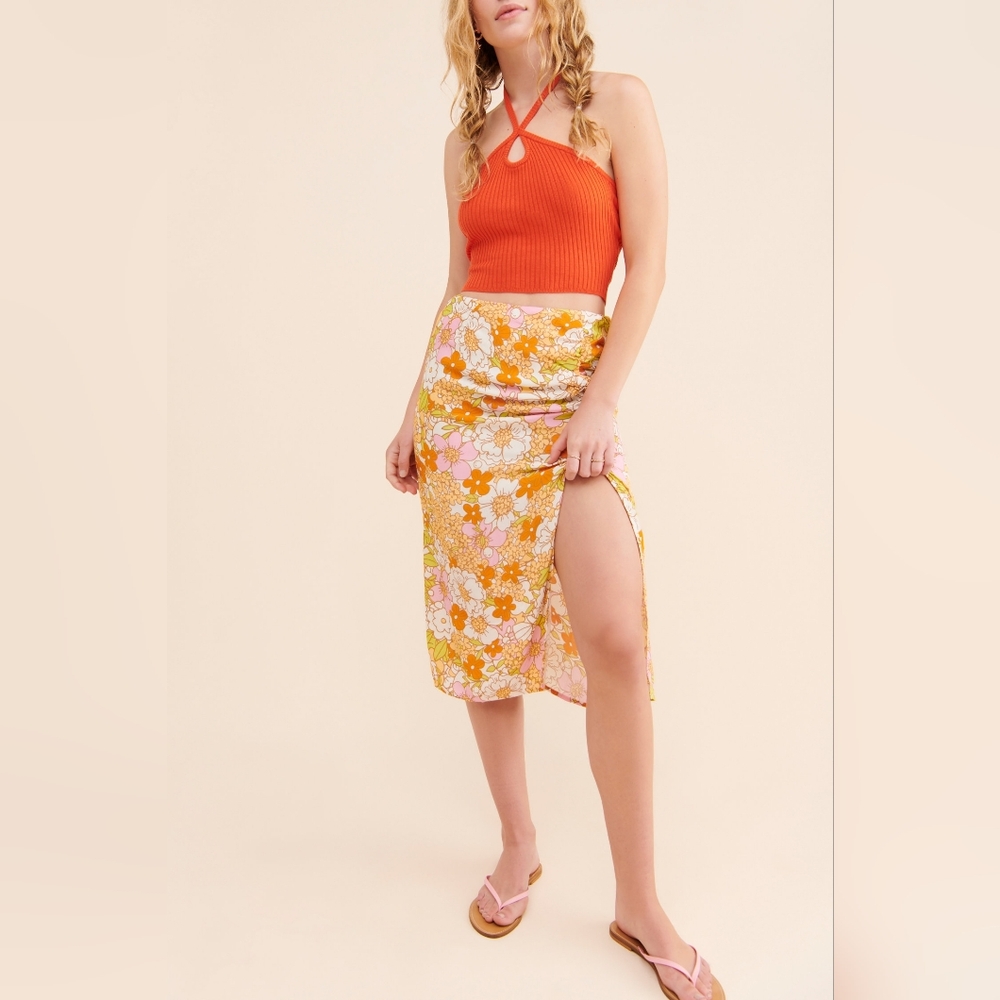Midi Slip Skirt